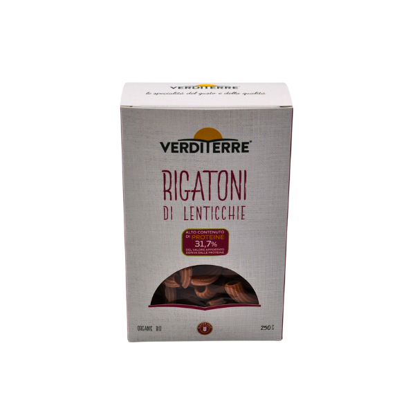 Rigatoni di lenticchie senza glutine