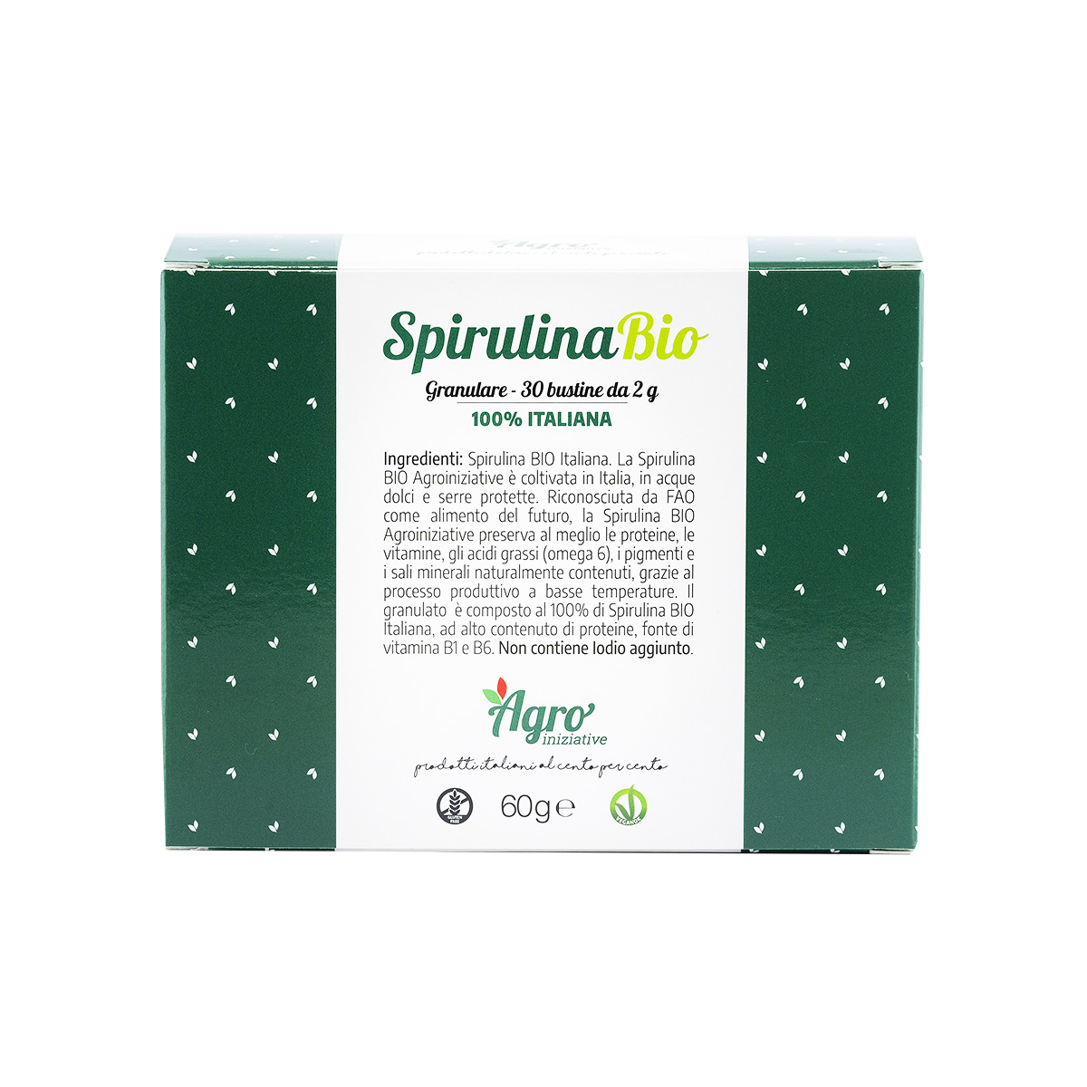 Spirulina granulare Biologica Made in italy